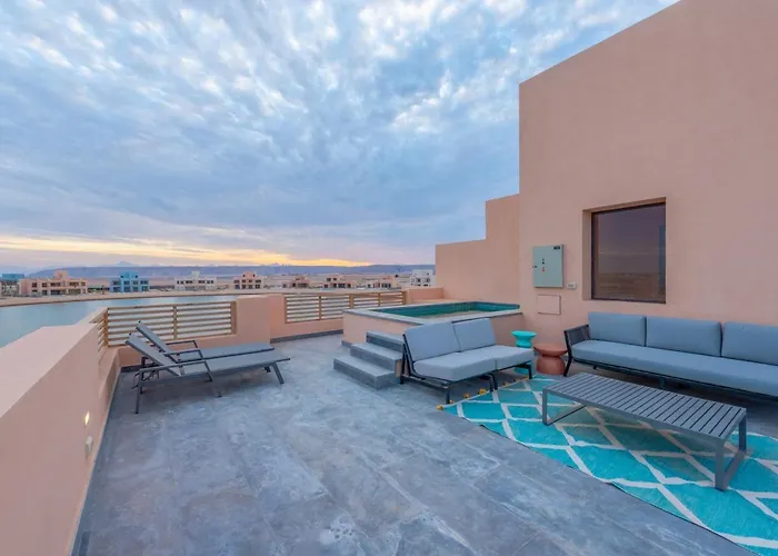Apartment Ancient Hill 3br Gouna Sea View & Priv Roof Pool El Gouna